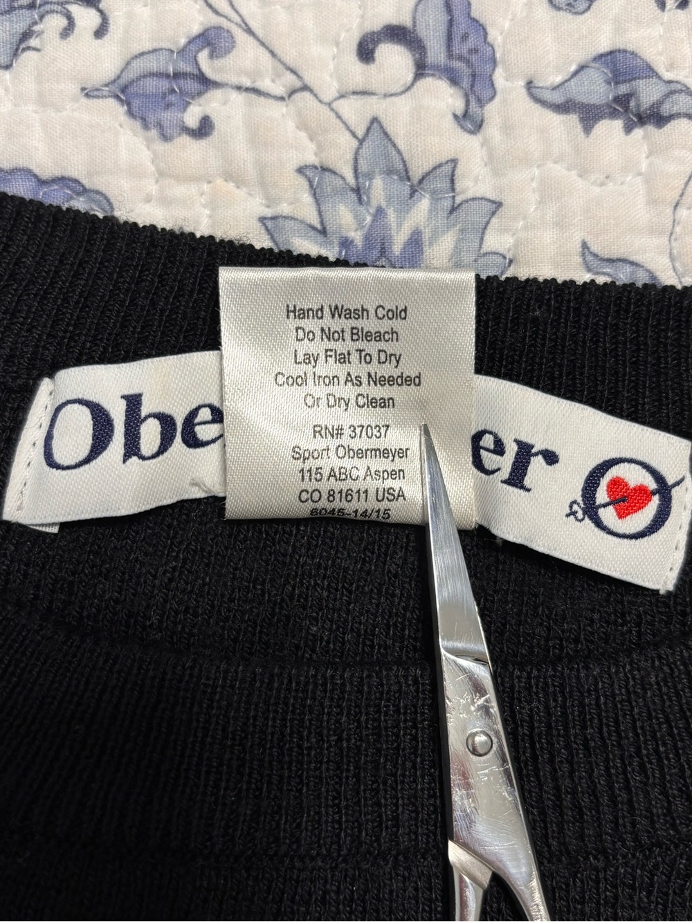Vintage Obermeyer Merino Wool blend Nordic Snowflake Ski Sweater Women’s Medium - Picture 3 of 7